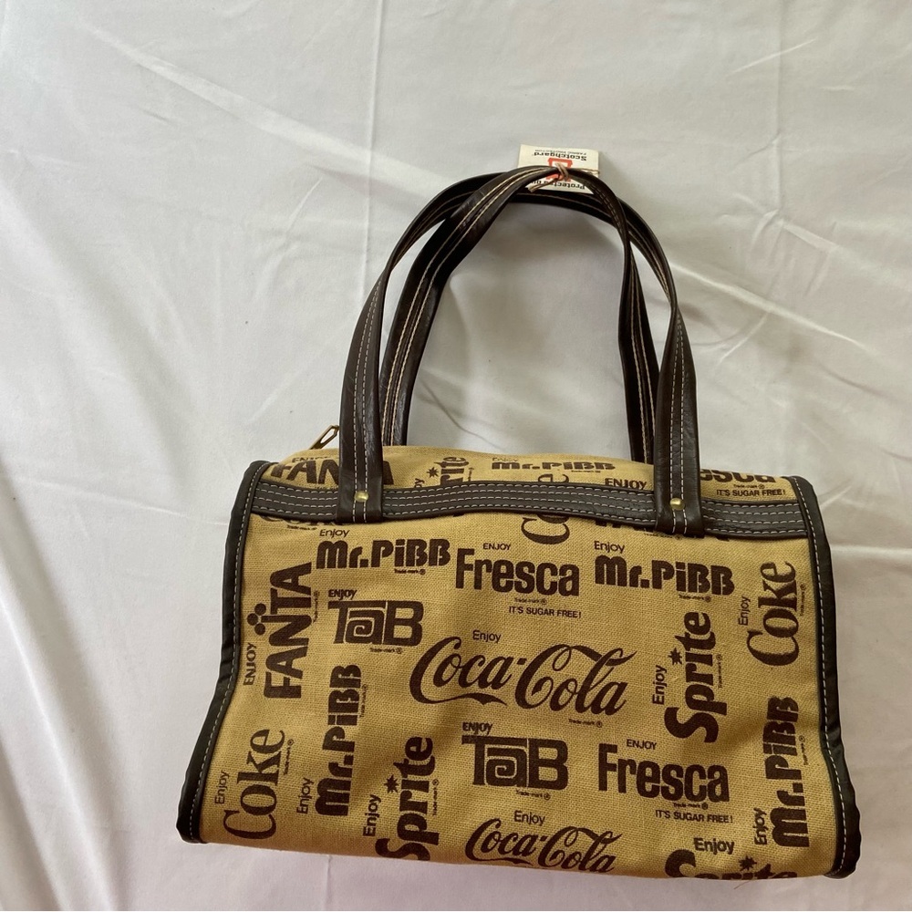 Brown Leather purse with Tan Stitching vintage